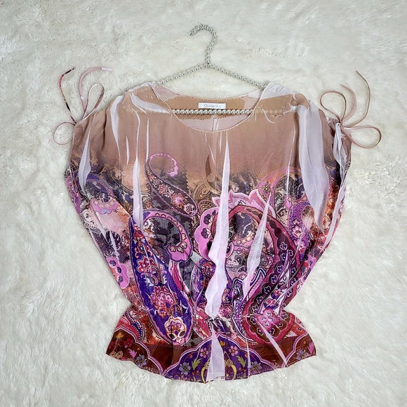 CHARLOTTE RUSSE Paisley Blouse - Picture 8 of 11